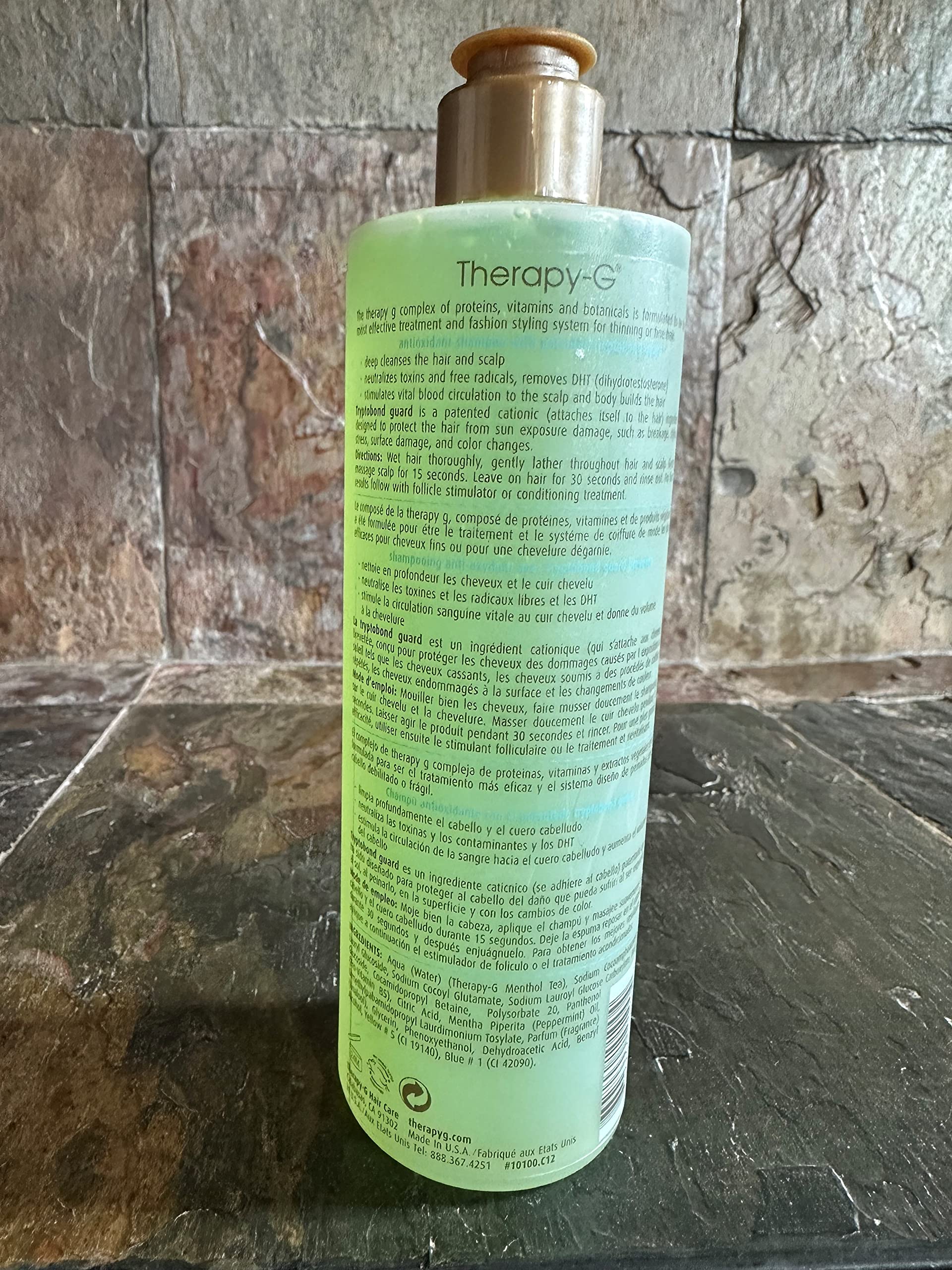 Therapy-G For Thinning or Fine Hair Antioxidant Shampoo, 12 Ounce